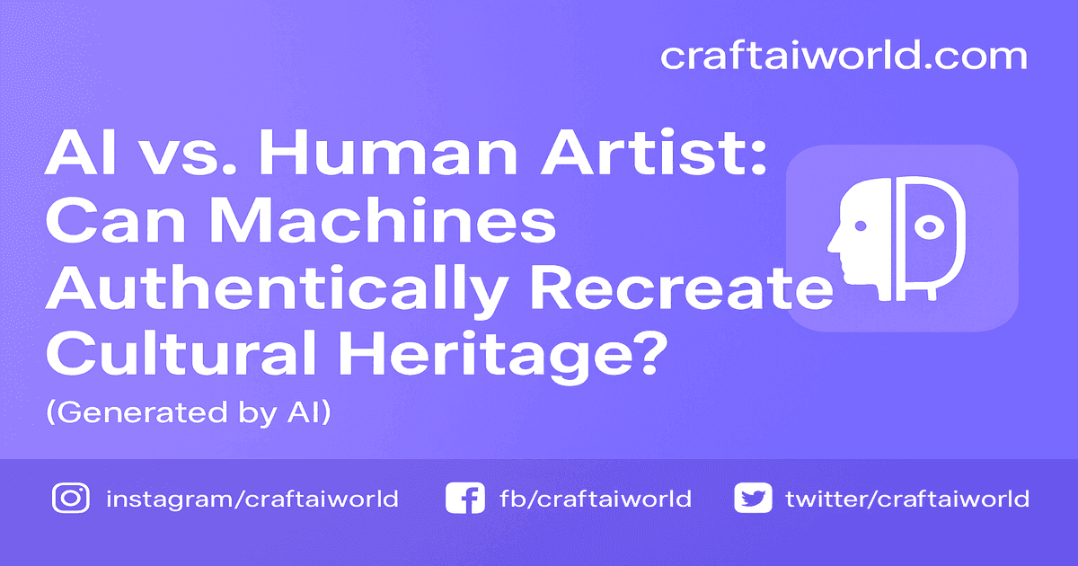 Can AI Replace Human Artists in Cultural Heritage? The Ethical Debate