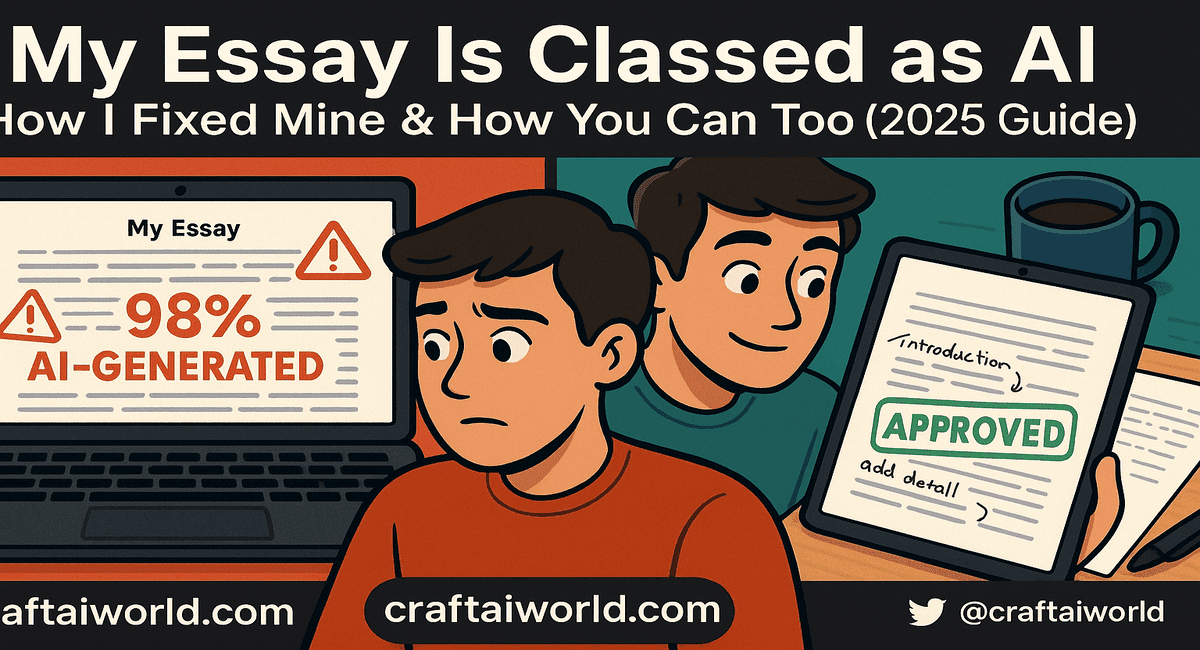 My Essay Is Detected as AI – Why It Happens and How to Fix It (2025 Guide)