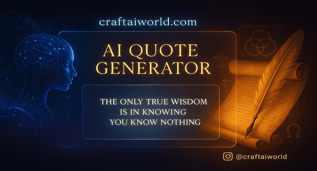 Free AI Quotes Generator  | CraftAIWorld