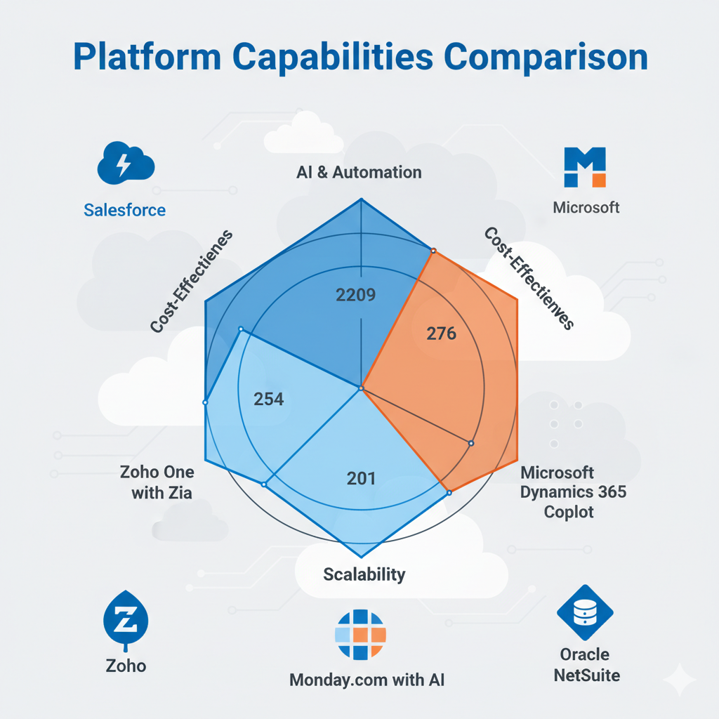 Comparison of AI Cloud Business Management Platforms features and capabilities
